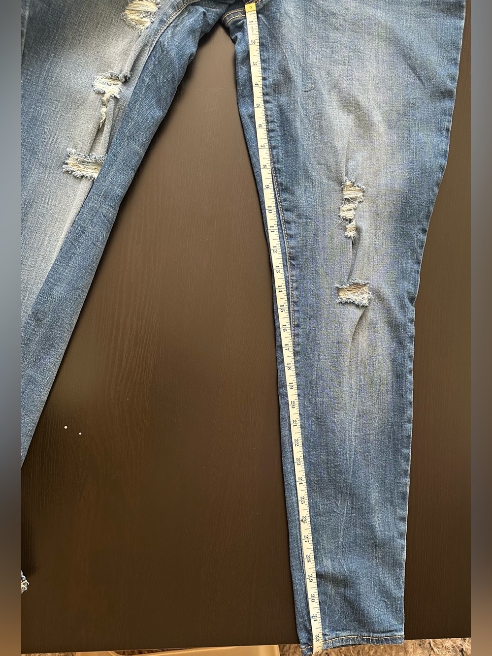Old Navy Blue Distressed Skinny Jeans - Picture 12 of 13